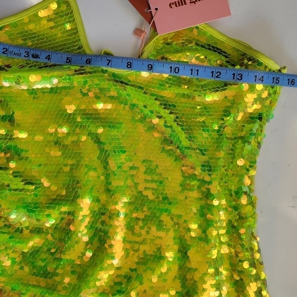 Cult Gaia Lily Sequin Maxi Dress in Green Size XS NWT - Picture 9 of 11